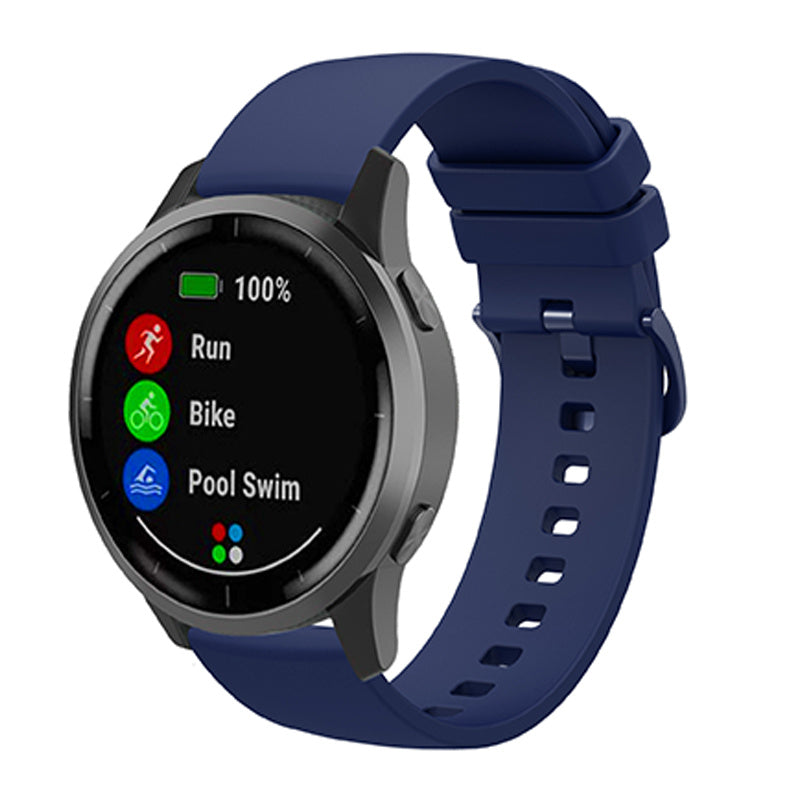 Universal 22mm Silicone Replacement Wrist Band Solid Color Adjustable Watch Strap with Same Color Buckle Universal 22mm Silicone Replacement Wrist Band Solid Color Adjustable Watch Strap with Same Color Buckle